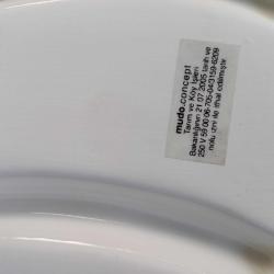 Porselen Sunumluk Beyaz