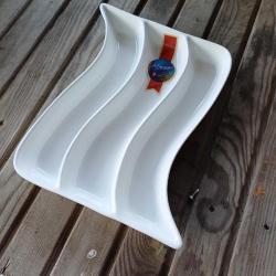 Porselen Sunumluk Beyaz