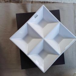 Alman Porselen Çerezlik,Sunum Tabağı Beyaz