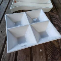 Alman Porselen Çerezlik,Sunum Tabağı Beyaz