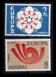 +++ ANDORRA (İSPANYA) CEPT   1973         - DAMGASIZ