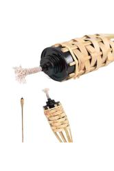 VIP QUALITY 50PCS 90 CM BAMBOO TORCH 50 ADET 90 CM BAMBU MEŞALE BAHÇE AYDINLATMA TOPTAN BAMBU MEŞALE