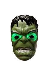 Led Işıklı Maske Işıklı Hulk Maskesi Led Light Hulk Mask Yeşil Adam Maskesi Cadılar Bayramı Maskesi