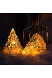 Amber Led Işıklı Çam Ağacı Mini Işıklı Çam Ağacı Işıklı Yılbaşı Ağacı Led Light Noel Tree Decor Led