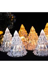 Amber Led Işıklı Çam Ağacı Mini Işıklı Çam Ağacı Işıklı Yılbaşı Ağacı Led Light Noel Tree Decor Led