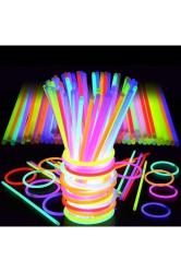 Vıp Kalite 100 Adet Glow Stick Işıklı Fosfor Çubuk Neon Parti Işıkları Işıklı Bileklik Kolye Çubuk