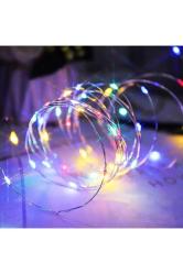 Rgb 5 Metre Renkli Pilli Led Işık Renkli Led Işık Renkli Yılbaşı Ağacı Işığı Parlak Peri Led Işık
