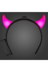 5 ADET PEMBE ŞEYTAN TAÇI PİLLİ LED IŞIKLI PEMBE TAÇ ŞENLİK IŞIKLARI PEMBE IŞIKLI ŞEYTAN BOYNUZU