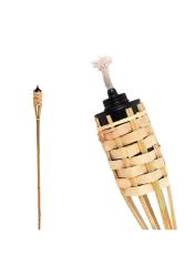 VIP QUALITY 50PCS 90 CM BAMBOO TORCH 50 ADET 90 CM BAMBU MEŞALE BAHÇE AYDINLATMA TOPTAN BAMBU MEŞALE