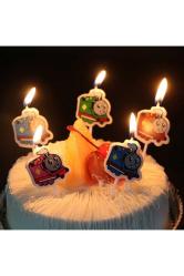 VIP THOMAS BIRTHDAY CANDLE THOMAS PASTA MUMU 5 ADET THOMAS DOĞUM GÜNÜ MUMU THOMAS DOĞUM GÜNÜ MUMLARI