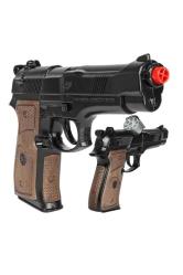 VIPÖZEL KALİTE METAL POLİS TABANCASI METAL KAPSÜL TABANCASI 8Lİ KAPSÜL OYUNCAK TABANCA METAL TABANCA