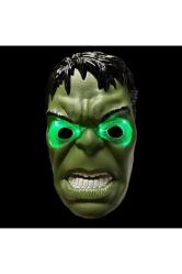 Led Işıklı Maske Işıklı Hulk Maskesi Led Light Hulk Mask Yeşil Adam Maskesi Cadılar Bayramı Maskesi
