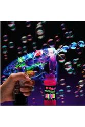 Vıp Kalite Renkli Led Işıklı Köpük Tabancası Bubbles Gun Baloncuk Tabancası + 2 Özel Yedek Köpük