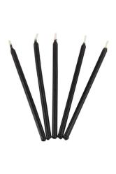 10 Adet Black Candlestıck Siyah Şamdan Mumu Siyah Mum Siyah Masa Mumu Siyah Kalın Uzun Mum Dekor Mum