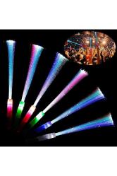 2 Adet Led Işıklı Çubuk Fiber Optik Çubuk Püsküllü Çubuk Parti Işıkları Konser Işıkları Led Işık