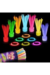 Vıp Kalite 100 Adet Glow Stick Işıklı Fosfor Çubuk Neon Parti Işıkları Işıklı Bileklik Kolye Çubuk