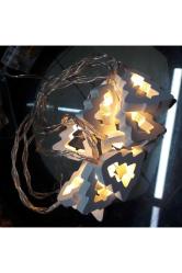 2 Metre Ahşap Yılbaşı Ağacı Pilli Led Işık Gün Işığı Pilli Led Işık Yılbaşı Ağacı Işığı Noel Işığı