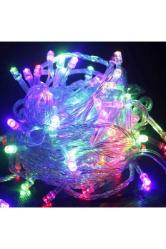 10 Metre 100 Led Renkli Led Işık Yılbaşı Ağacı Işığı 220 Volt Renkli Işık Noel Yılbaşı Işıkları