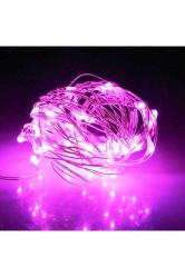 10 Metre Pembe Pilli Led Işık Pembe Yılbaşı Ağacı Işığı Pink Christmas Tree Led Light Pink