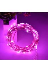 10 Metre Pembe Pilli Led Işık Pembe Yılbaşı Ağacı Işığı Pink Christmas Tree Led Light Pink