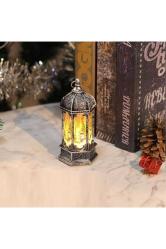 Yılbaşı Feneri Dekor Gün Işığı Pilli Led Işık Noel Baba Geyik Kardan Adam Yılbaşı Hediyeleri