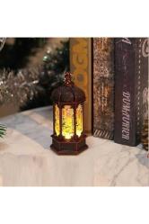 Yılbaşı Feneri Dekor Gün Işığı Pilli Led Işık Noel Baba Geyik Kardan Adam Yılbaşı Hediyeleri