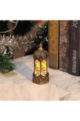 Yılbaşı Feneri Dekor Gün Işığı Pilli Led Işık Noel Baba Geyik Kardan Adam Yılbaşı Hediyeleri