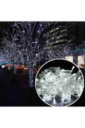 10 Metre 100 Led Beyaz Led Işık Yılbaşı Ağacı Işığı 220 Volt Beyaz Işık Noel Işığı Yılbaşı Işıkları