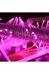 Pembe Yılbaşı Ağacı Işığı 10 Metre Pembe Led Işık 100 Led Lambalı Fişli Noel Işığı Yılbaşı Işığı