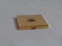 Vinatge Altın Kaplama Pudriyer