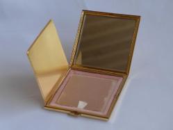 Vinatge Altın Kaplama Pudriyer