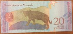 VENEZUELA 20 BOLİVAR 2018 ÇİL PARA RESİMDEKİ