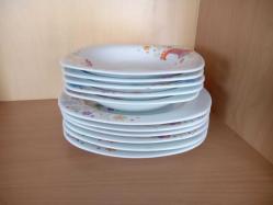 PORLAND TOUCHME YEMEK TAKIM  İKRAM ,ÇEYİZ  11 PARÇA ÇİÇEKLİ PORSELEN  SET