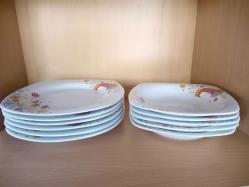 PORLAND TOUCHME YEMEK TAKIM  İKRAM ,ÇEYİZ  11 PARÇA ÇİÇEKLİ PORSELEN  SET