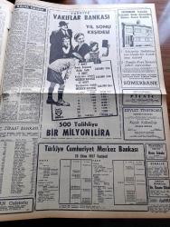 Zafer Gazetesi - 1 Kasım 1957 - Devlet Vekili Emin Kalafat Cumhuriyet Halk Partisi Liderleri Vatan Sathına Fesat Ateşi Yaymak İstiyorlar - Seçim Mağlubiyetini Hazmedemeyenler Hiç Olmazsa Yabancı Matbuattan Utansınlar - Celâl Bayar Devlet Reisliği İçin Tekrar Namzet - Başvekil Adnan Menderes Celal Yardımcı Ethem Menderes Fotoğraf - Osman Bölükbaşı'nın Tahliyesi İle İlgili Talep Reddedildi - Türkiye'den Geçirilecek Petrol Boruları - Ankara Sergisinin 150 Günlük Bilançosu - Fevziye Osmanoğlu Türk Vatandaşlığına Kabul Edildi - İngiltere Ana Kraliçesi Elizabeth Avusturya'yı Ziyaret Edecek - Cezayir Milliyetçileri Savaşa Devam Edecek - Alman Alimleri Rusların Atom Sırlarını Öğrendi - Süveyş Kanalı Meselesi Hal Yoluna Giriyor mu - Eczacıbaşı İlk Türk İlaç Fabrikası - Galatasaray'ın Yeni Antrenörü Dich İşe Başladı - Futbol Federasyonu İstifa Etmemiştir - Federasyon Kupası Maçı Demirspor Hacettepe