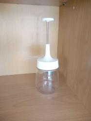 Çelik Bıçaklı Basmalı El Rondosu Rende Pratik Bas Kes Doğrayıcı Blender 8,5x8,5x17,5cm