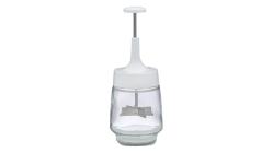 Çelik Bıçaklı Basmalı El Rondosu Rende Pratik Bas Kes Doğrayıcı Blender 8,5x8,5x17,5cm