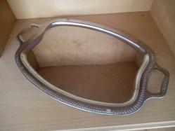 ÇELİK KULPLU ÇAY,SERVİS SUNUM TEPSİ 45x29,5cm