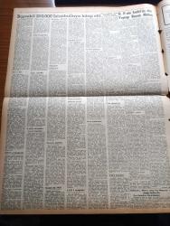 Zafer Gazetesi - 22 Ekim 1957 - Demokrat Parti'nin Büyük Ankara Mitingi Bugün - Başvekil Adnan Menderes 250.000 İstanbulluya Hitap Etti - Adnan Menderes Bu Yürüyüş Durmamalı - Petrol Arama Faaliyeti Hızla İlerliyor - Balıkesir'de Hürriyet Partilileri Kimse Dinlemiyor - Demokrat Parti'nin Güdül'de  Dün Yaptığı Büyük Miting - Refik Koraltan'ın Dünkü Hitabesi - Cumhuriyetçi Millet Partisi Genel Başkan Vekili Fuad Arna Bu Memleket İçin En Büyük Bela İsmet İnönü'dür Dedi - Demokrat Parti'nin Kadınlar Kolu Toplantısı Yapıldı - Gima'nın Bahçelievler Şubesi Açıldı - Osmanlı Bankası - Türkiye İş Bankası - Cosi Fan Tutte Operası Büyük Tiyatroda - Radyo Hikmet Münir Ebcioğlu - Beynelmilel Boks Turnuvası Perşembe Akşamı Başlıyor - Pe Re Ja Limon Kolonyası - Ankara Serbest Güreşte Stuttgart'ı Bütün Sikletlerde Mağlup Etti - Millî Güreş Takımı Rusya'ya Gitmiyor - Bu Akşam Ankara İle Sofya Karmaları Serbest Stilde Rövanş Yapacaklar - Zorlu Pilot Filmi Başrolde Bob Hope Ve Katherine Hepburn