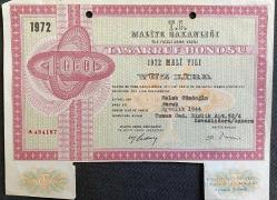 Maliye Bakanlığı Tasarruf Bonosu 100 Lira 1972