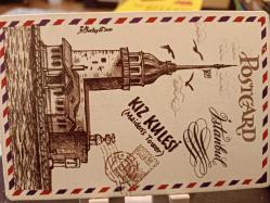 Poscard - Nostalji Kız Kulesi Istanbul Kartpostal Tebrik Kartı