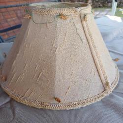 Antika Abajur Şapkası ,Keten,oyalı