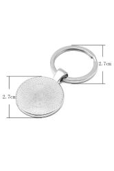 Küba Cuba Bayrağı Anahtarlık Bayrak Büyüteç Camlı Metal Halka Ülke Anahtarlığı