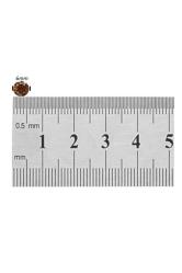 Kahverenk Zirkon Taşlı 6mm Mıknatıslı Deliksiz Fake Büyük Küpe Ufak Manyetik Mıknatıs