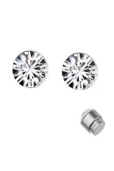 Kahverenk Zirkon Taşlı 6mm Mıknatıslı Deliksiz Fake Büyük Küpe Ufak Manyetik Mıknatıs