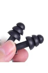 Siyah Kulak Içi Tıkaç Medikal Yumuşak Silikon Tıpa Su Ve Ses Yalıtım Tıkacı