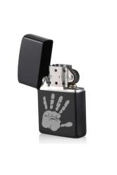 Beş Parmak El Selam Çakmak Lazer Silinmez Resimli BENZİNLİ Dolu Zippo Tarzı Metal Hediyelik Yazılır
