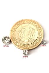 6mm Turkuaz Zirkon Taşlı Mıknatıslı Küpe 1 Çift Kulak Manyetik Mıknatıs Büyük Hızma