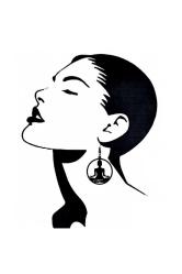 Yoga Buda Meditasyon Budizm Zen Küpe Sembol El Yapımı Kancalı Siyah Akrilik 5cm Hafif Takı