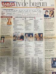 SABAH MELODİ GAZETESİ VE SABAH TELERAMA GAZETESİ -1 Eylül1997 -Söyleyemedikleriniz-Süleyman Turan-Ah şu kocalar-Hale Pakcan-Mimi ile Muti-Patrıck Mc Donnel-Bizim Aile-Mort Walker-Dıck Browne-Marvın-Tom Amstrong-astroloji-Şerif Ercan-Telekritik-Erdoğan sevgin--sabah TV’de bugün-Bu gün ne yapalım-Özlem akalan-Seda kaya Güler-Şirin Sever-Aydın-zekalı Asya-metin Akpınar-Erkan yolaç -af grubu-gurbetçiler-Ayşe özgün-akın tunç-Gizem Solmaz-Esra Ceyhan-Müslüm Gürses-filiz Ersürer-Ayhan Işık-Semiramis Pekkan-ince ince YASEMİNCE-kuruntu ailesi-Gazanfer Özcan-gönül Ülkü-Barbara Carrera-Matt Dillon-Uma Thurman-Nicole Kidman